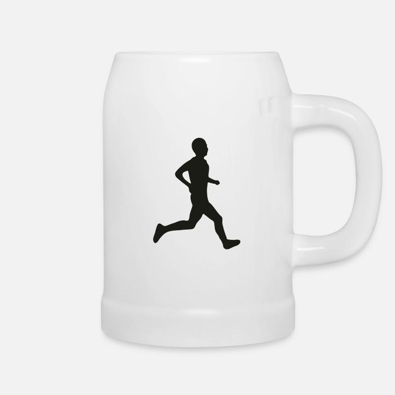runner - Beer Mug - white