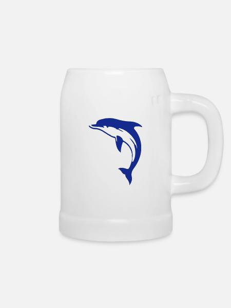 dolphin - Bierkrug - Weiß