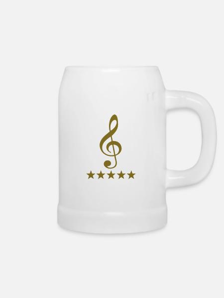 clef deluxe - Bierkrug - Weiß