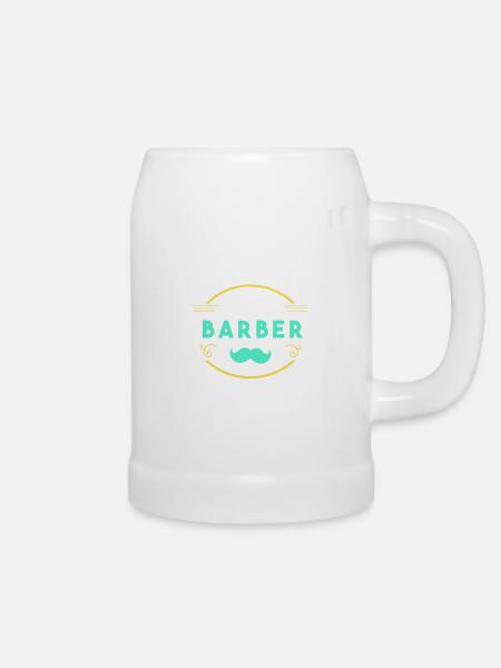 Barber - Bierkrug - Weiß