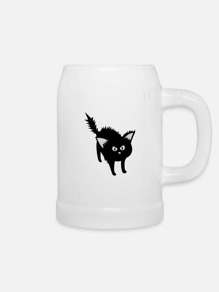 kater - Bierkrug - Weiß