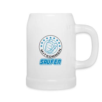 saufen_2 - Bierkrug - Weiß - Rechts