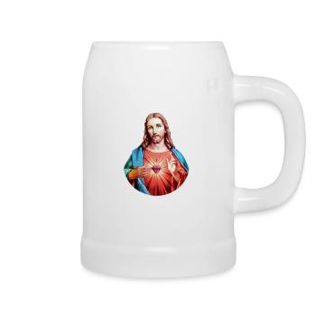 Jesus Christ | Jesus Christus - Bierkrug - Weiß - Rechts
