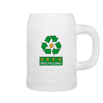 Beer recycling - Bierkrug - Weiß - Rechts