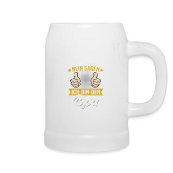 Opa Spruch Geschenk Nein Sagen Opas Sprüche - Bierkrug - Weiß - Rechts