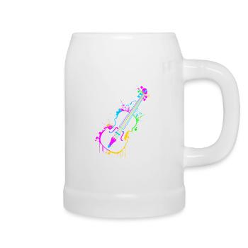 Violine - Bierkrug - Weiß - Rechts
