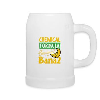 What is the chemical formula for banana BaNa2 - Beer Mug - white - Right