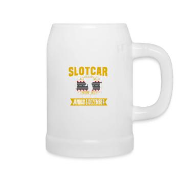 Slotcar Geburtstag Slotcars Geburtstagsgeschenk - Bierkrug - Weiß - Rechts