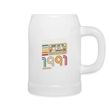 Vintage 1991 born Retro Original 1991 - Beer Mug - white - Right