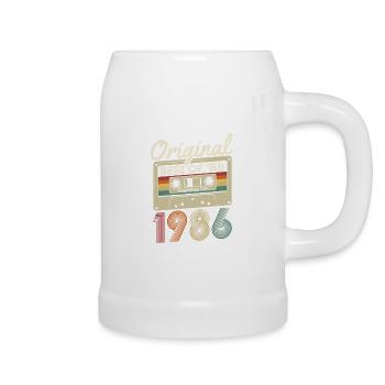 Original 1986 naissance naissance rétro anniversaire - Chope en céramique - blanc - Droite