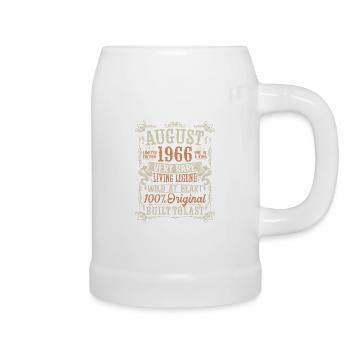 Born August 1966 Birthday Gift - Beer Mug - white - Right