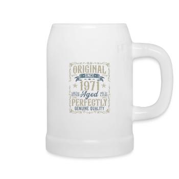 Né 1971 Original Vintage Anniversaire - Chope en céramique - blanc - Droite