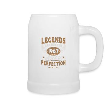 Né en 1967 Legends Cadeau d’anniversaire - Chope en céramique - blanc - Droite