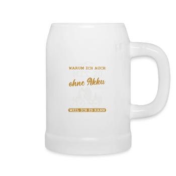 20 Geburtstag Radfahrer 20 Jahre Geschenk - Bierkrug - Weiß - Rechts
