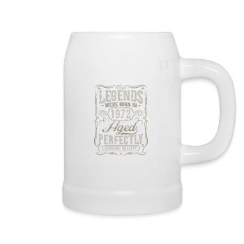 1972 Vintage Born Legends Vintage Birthday - Beer Mug - white - Right