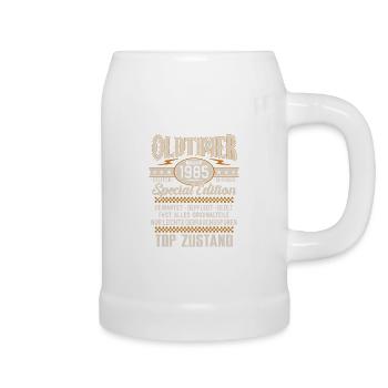 Oldtimer Baujahr Jahrgang 1985 Geburtstag Geschenk - Bierkrug - Weiß - Rechts