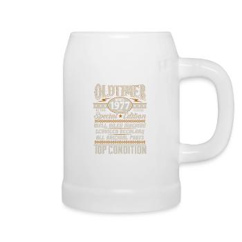 Oldtimer Vintage 1977 Vintage Rétro Anniversaire - Chope en céramique - blanc - Droite