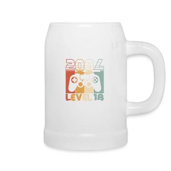 18 Birthday Vintage 2004 Level 18 Complete - Beer Mug - white - Right