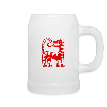 Inca Culture, Latin America - Beer Mug - white - Right