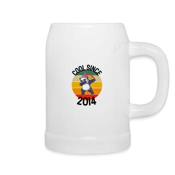 Cool depuis 2014 Retro Dabbing Panda 8ème anniversaire - Chope en céramique - blanc - Droite