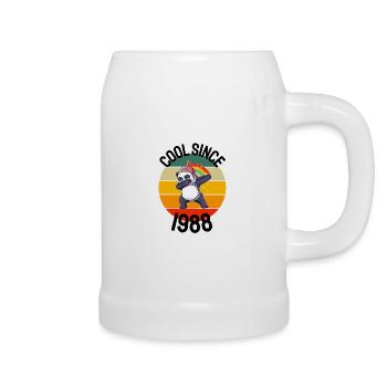 Cool depuis 1988 Retro Dabbing Panda 34ème anniversaire - Chope en céramique - blanc - Droite