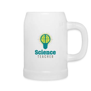 PROF des SVT-Lehrers Professor für Naturwissenschaften - Bierkrug - Weiß - Rechts