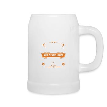 Décembre 1960 Idée Cadeau D'anniversaire 62 Ans - Chope en céramique - blanc - Droite