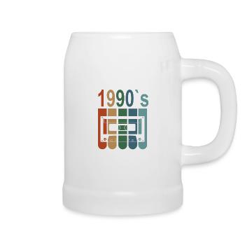 Best Of 1990 32. Geburtstag 32 Jahre Geburtstag - Bierkrug - Weiß - Rechts
