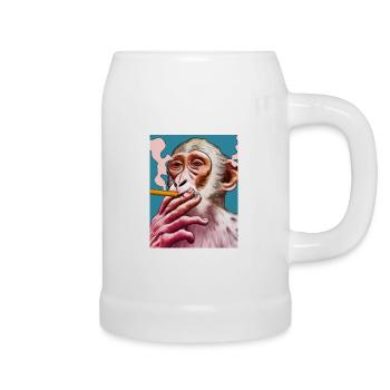 Monkey business - Beer Mug - white - Right