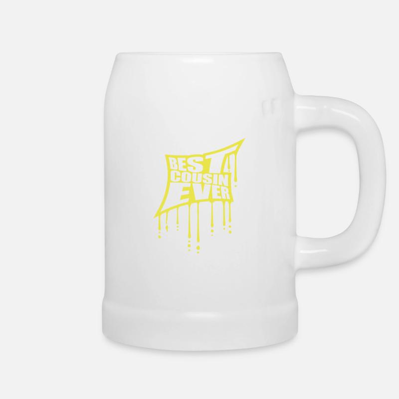 best cousin ever quote - Beer Mug - white