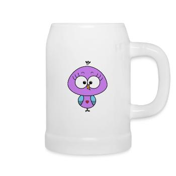 Chick Purple - Beer Mug - white - Right