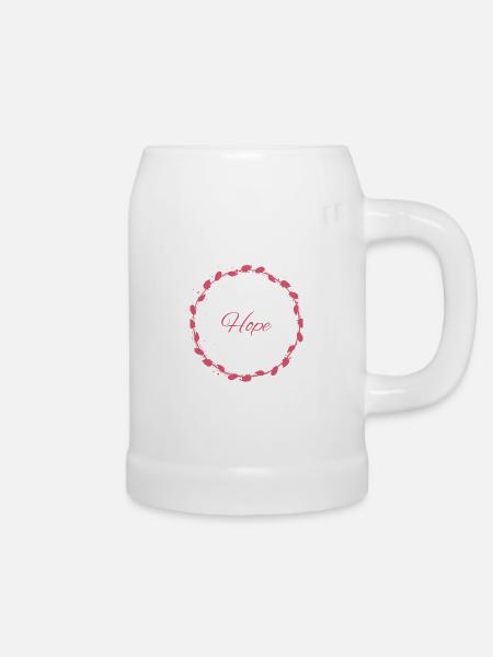 Hope - Bierkrug - Weiß