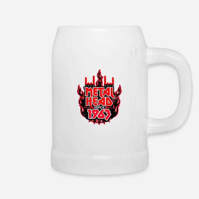 METALHEAD since 1963 - Beer Mug - white