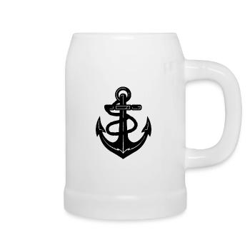 Anchor Boat Ship Nautical - Beer Mug - white - Right