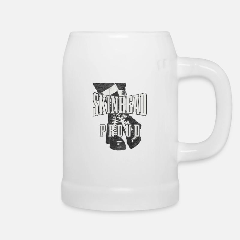 Oi Skinhead - Bierkrug - Weiß