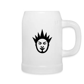 Clown - Bierkrug - Weiß - Rechts