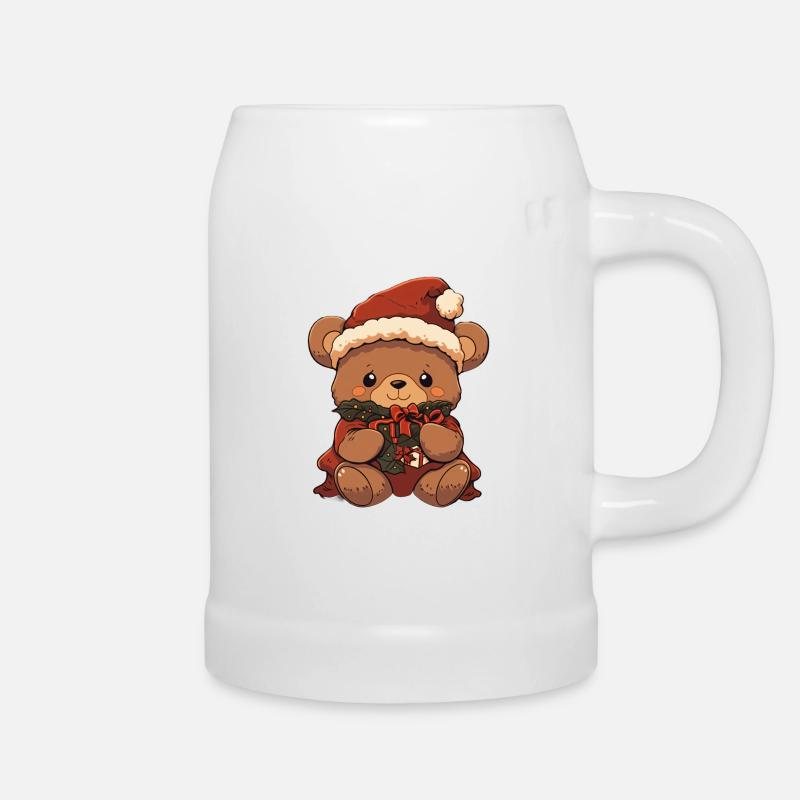 Noël Teddy 3 - Chope en céramique - blanc