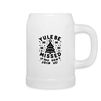 Verpassen Sie das Julfest, wenn Sie nicht dabei sind - Bierkrug - Weiß - Rechts