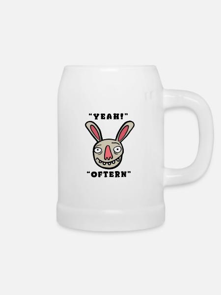 Yeah - Oftern - Bierkrug - Weiß