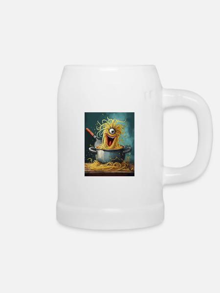 Spaghetti Monster - Bierkrug - Weiß