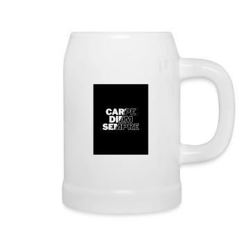 Carpe diem - Beer Mug - white - Right