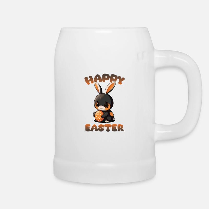 Happy Easter Easter Bunny - Beer Mug - white