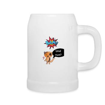 Bäm und nun? - Bierkrug - Weiß - Rechts