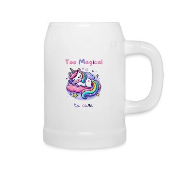 Too Magical to Care - Beer Mug - white - Right