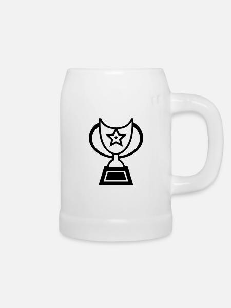 Trophäe - Bierkrug - Weiß