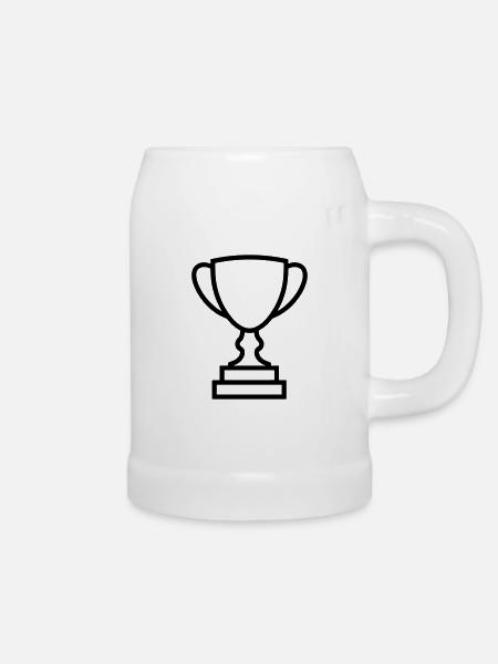 Trophäe - Bierkrug - Weiß