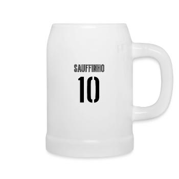 Sauffinho - Chope en céramique - blanc - Droite