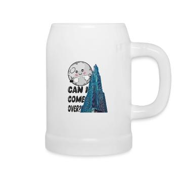 can i come over? - Bierkrug - Weiß - Rechts
