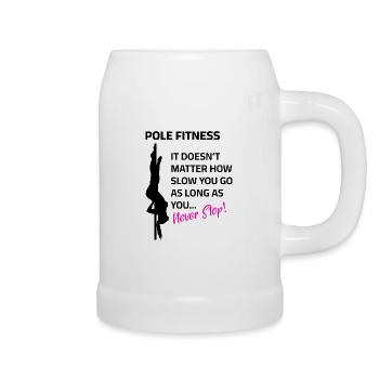 Pole Fitness Pole dance Dictons - Chope en céramique - blanc - Droite