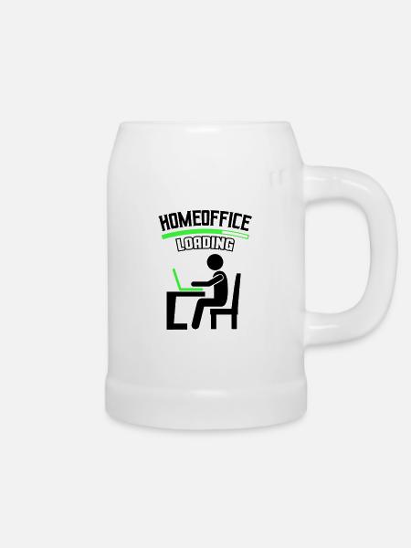 Arbeit Büro Homeoffice Loading - Bierkrug - Weiß